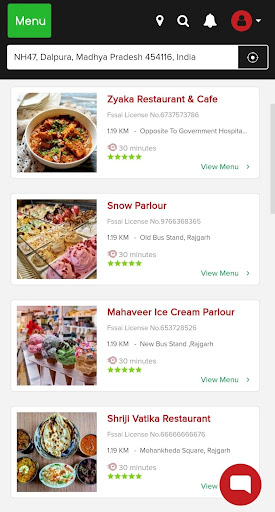 FoodEx Delivery Screen 2