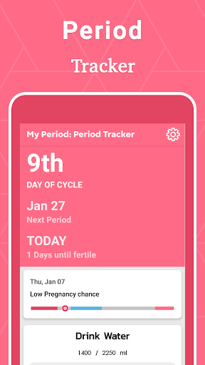 Android application My Period : Period Tracker screenshort