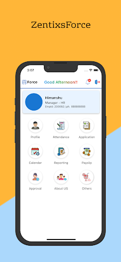 Android application ZentixsForce screenshort