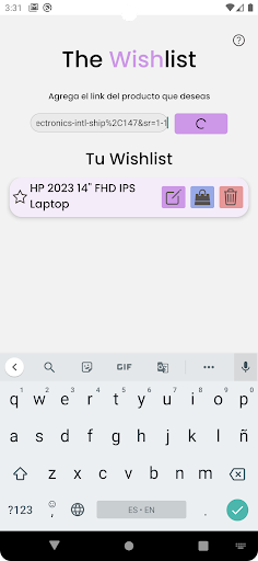 The Wishlist - Lista de deseos Screen 3