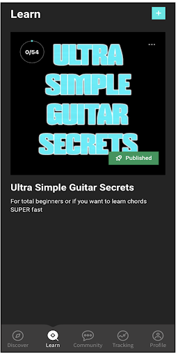 Android application Guitar Secrets screenshort