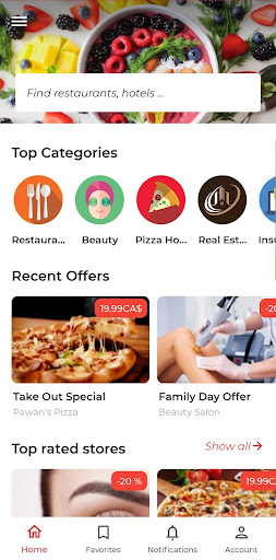 Android application Today Deals screenshort