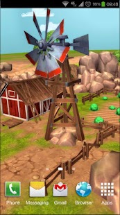 Cartoon Farm 3D Live Wallpaper Screenshot