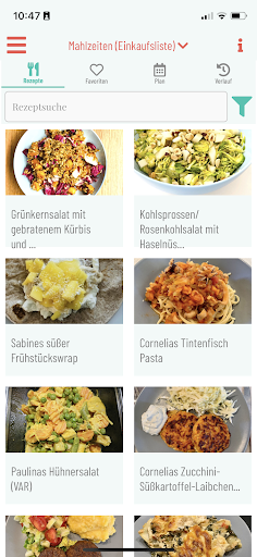 Android application Faustformel Foodplan screenshort
