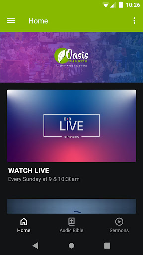 Android application The Oasis Christian Church screenshort