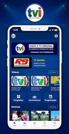 Android application Rádio e TV Imprensa screenshort