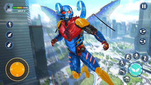 Android application Spider Fighter Flying Hero 3d screenshort