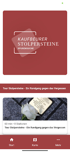 Android application Kaufbeurer Stolpersteine screenshort