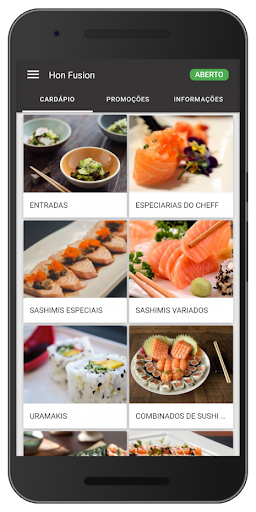 Android application Hon Fusion screenshort