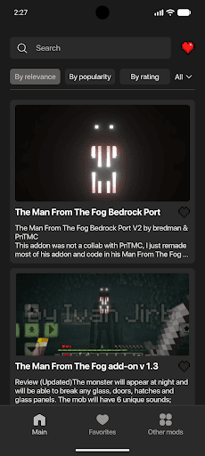 The Fog mod Minecraft PE