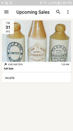 Android application Kiwi Auctions screenshort