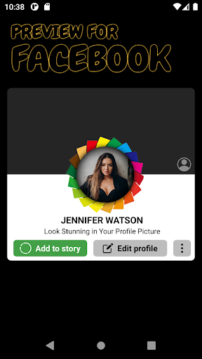 Screenshot of DP Border Profile Pic Editor