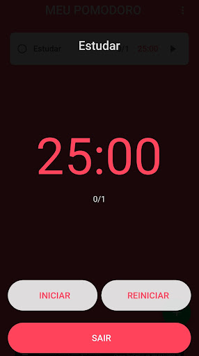 Meu Pomodoro Screen 3