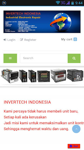 Android application Service Inverter screenshort