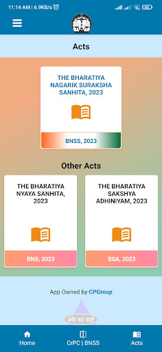 Android application Bharatiya Nagrik Suraksha BNSS screenshort