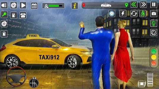 Táxi Motorista Dirigindo Jogos