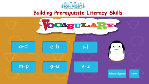 Android application Vocabulary for Reading screenshort