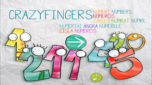 Android application 123 Crazyfingers - Numbers screenshort