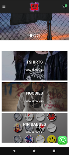 Android application Attic Tshirts - Design Studio screenshort