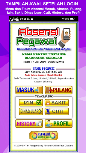 Absensi Berbasis GPS Face Capt Screen 3