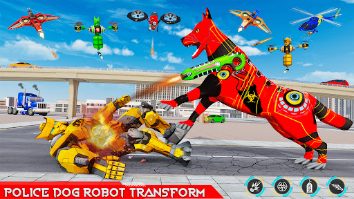 Dog Robot Car War: Robot Games 4.4 screenshots 1