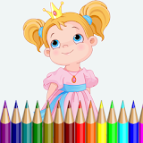 رسم الأميرات - ألعاب بنات icon