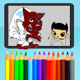 Wolf Men Coloring Kids Game icon