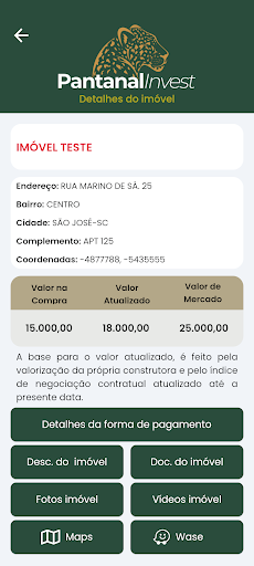 Pantanal Invest Screen 3