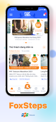 Android application FoxSteps screenshort