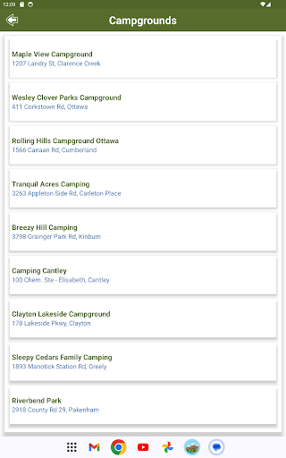 Quebec Province Campgrounds screenshot 13