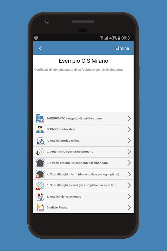 Android application Calcolus-CIS screenshort