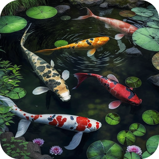 Koi Pond Video Live Wallpaper logo