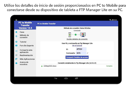 Captura de Pantalla 7 Mover archivo entre PC y móvil android