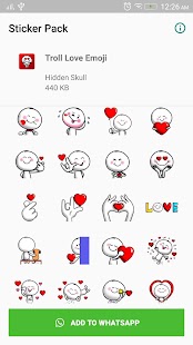 Troll Love Sticker for WhatsApp Screenshot