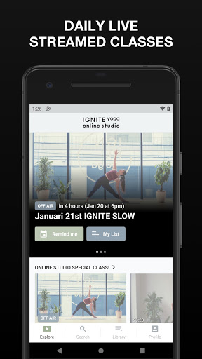 IGNITE YOGA ONLINE STUDIO Screenshot 2 - AppWisp.com