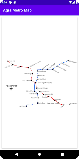 Agra Metro Map Screen 2