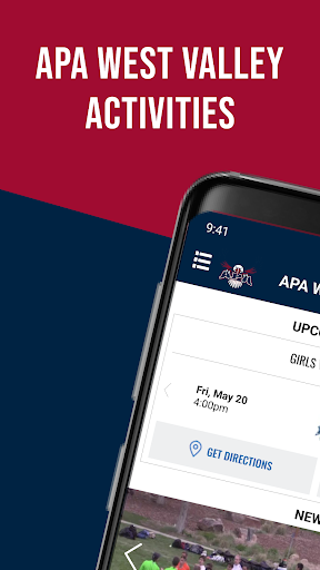 Android application APA West Valley Activities screenshort