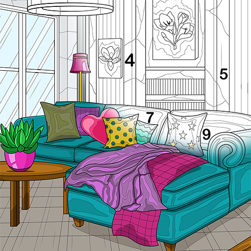 Interior Coloring By Numbers logo