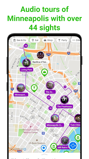 Android application Minneapolis SmartGuide screenshort