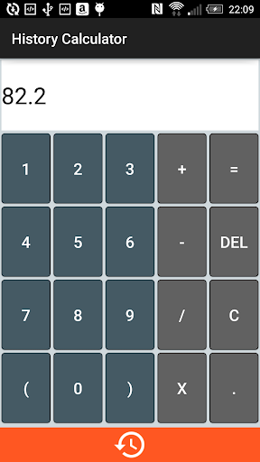 Android application Simple History Calculator screenshort