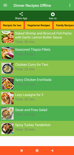 Dinner Recipes Offline