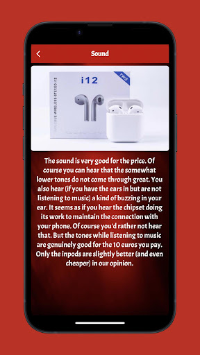 İ12 Earphones Guide Screen 2