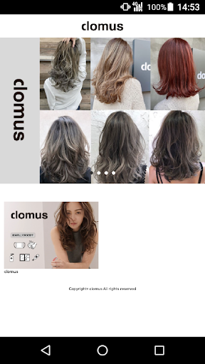 Android application 美容室・ヘアサロン clomus（クロムス） 公式アプリ screenshort