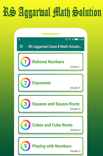 RS Aggarwal Class 8 Math Solut