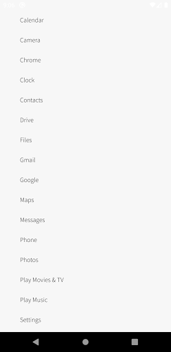 Android application Minimal Launcher screenshort