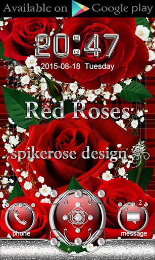 Red Roses Go SMS theme