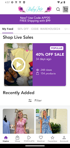 Screenshot of Kaley Jase Boutique