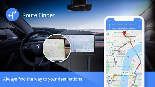 GPS Navigation – Route Finder, Direction, Road Map 3