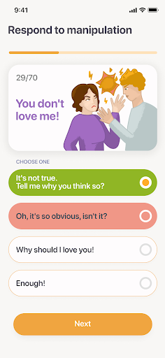 Screenshot of Soulmates: Relationship growth