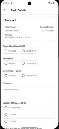 Daycare Feasibility Inspection
